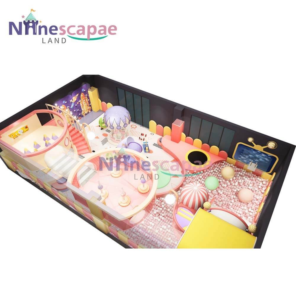 Indoor playground perspective view 2