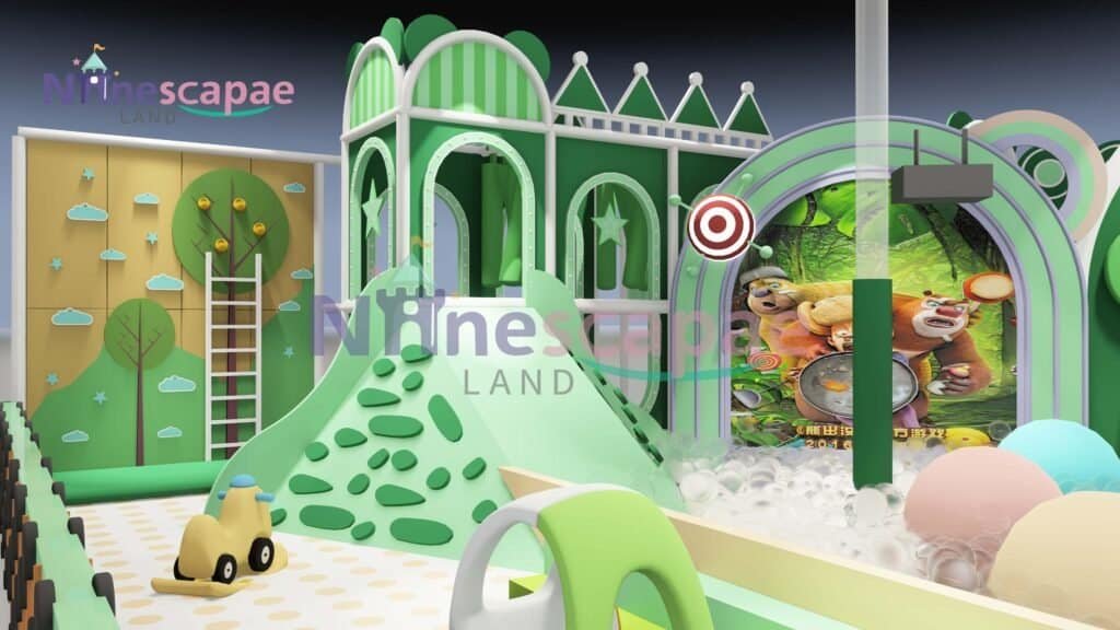 Indoor Playground Design Mastery: 5 Strategies to Maximize Repeat Visits & Revenue Indoor Playground design Interactive technology seamlessly integrated into the physical play structure of an innovative indoor playground design