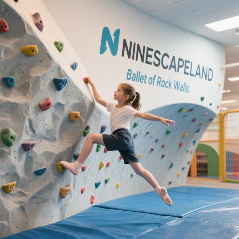Indoor climbing wall for commercial playgrounds
