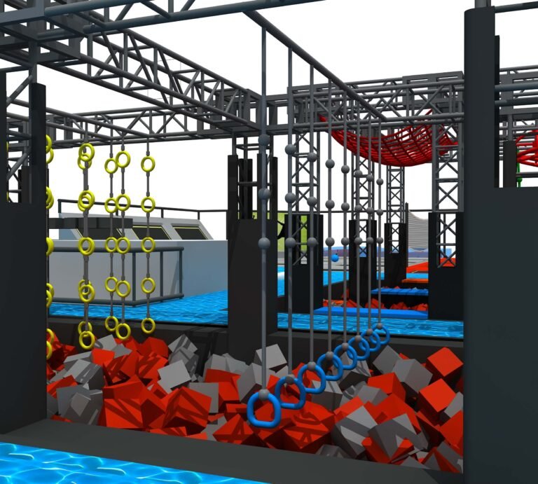 Ninja Warrior Gym 2 soft play sets from NINESCAPELAND