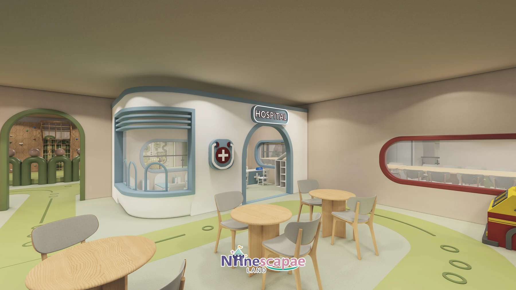 1035 m m2 Family Play Centre in Germany - NinescapeLand indoor playground project