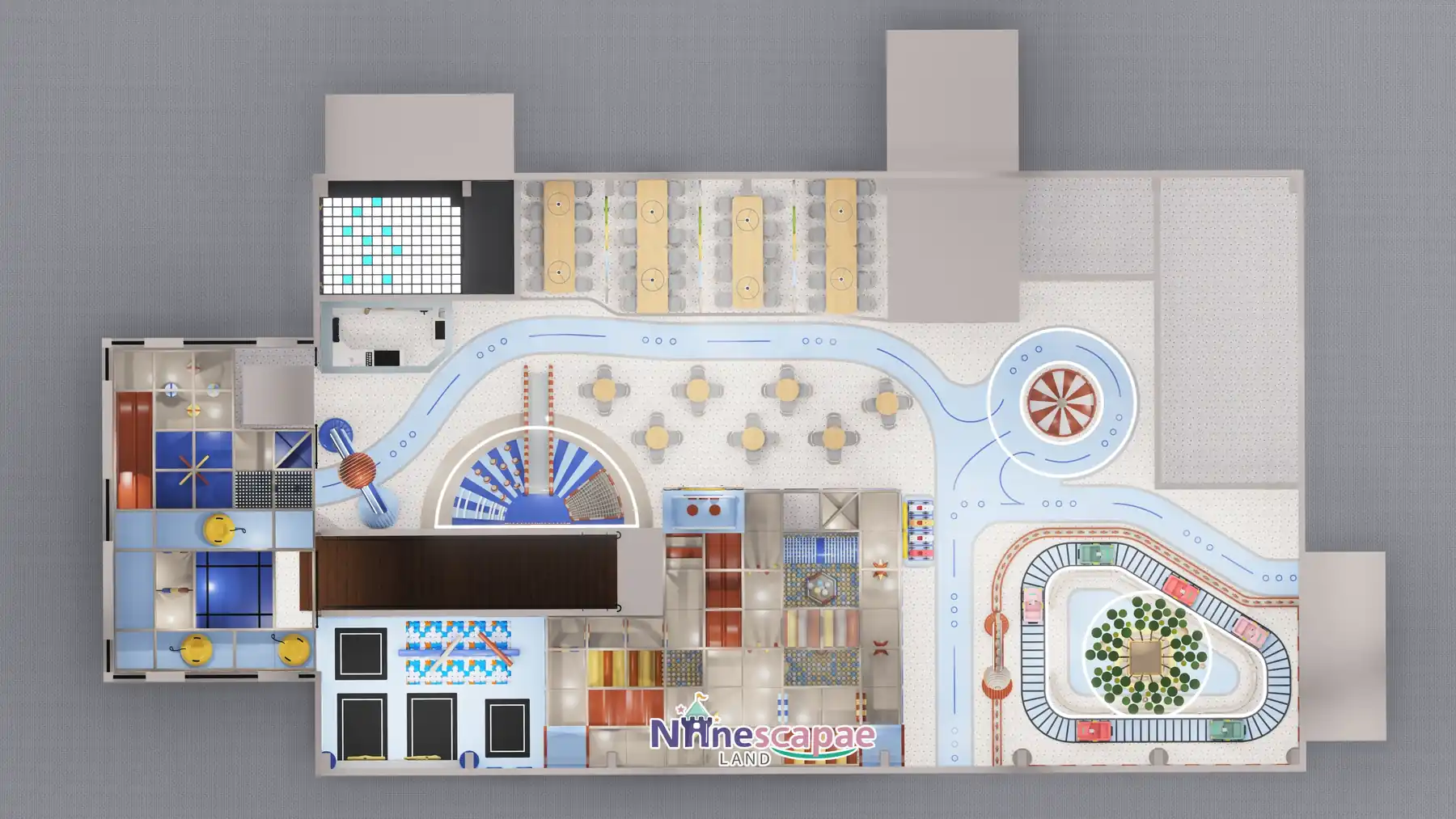 1035㎡ Indoor Playground in Germany indoor playground Germany 13 Germany 1035sqm indoor playground - floor plan of the circus theme concept