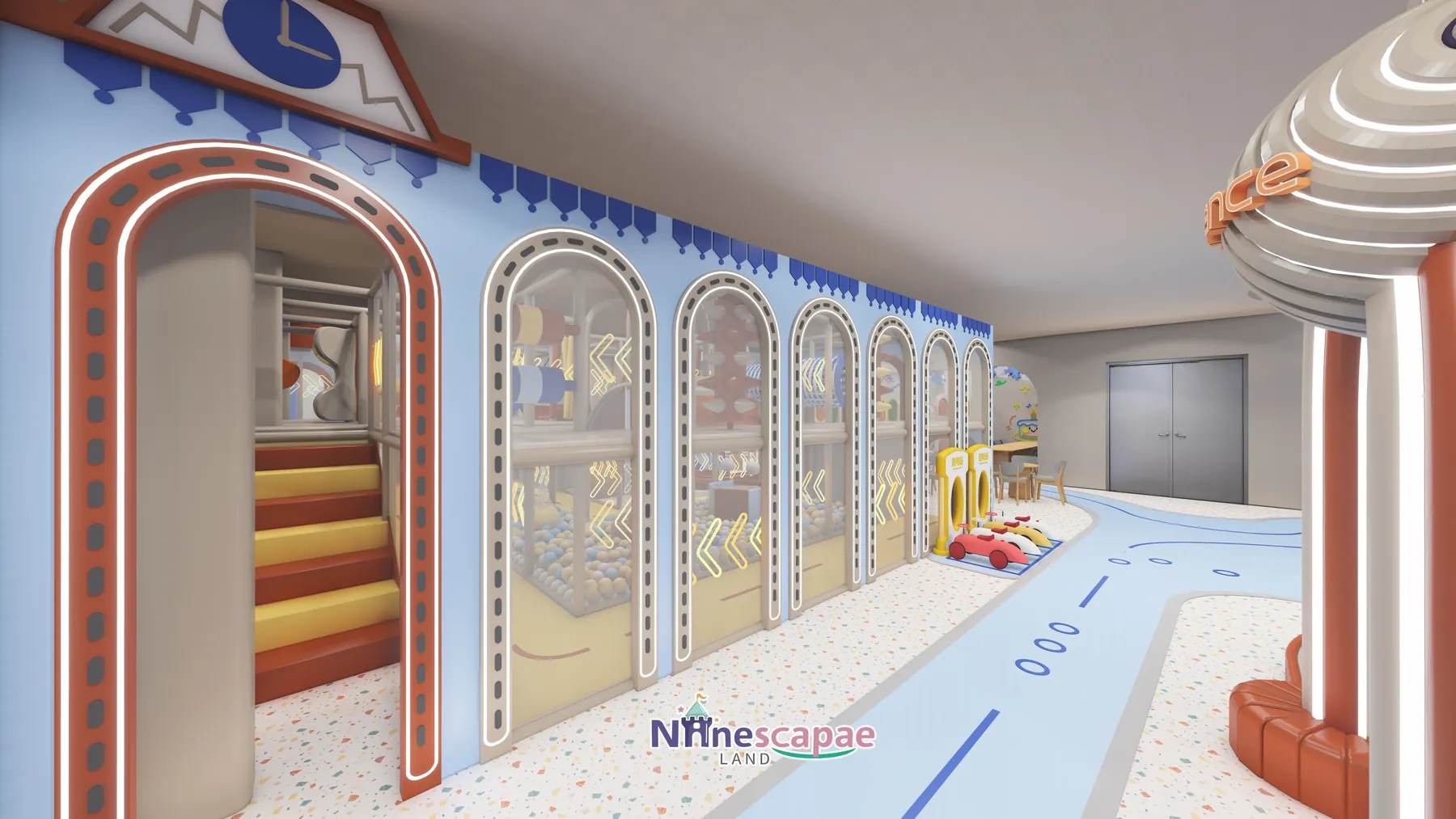 1035 m² Indoor Playground Project in Germany