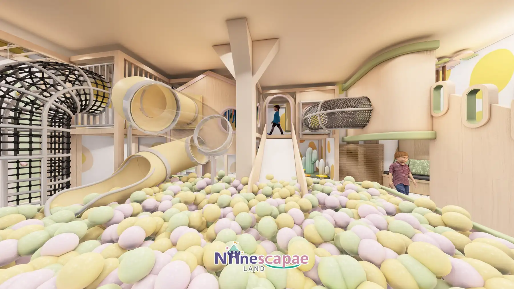 161㎡ Role-Play Centre Project in Latvia role play centre Latvia 27 112 m² Soft Play Centre in Latvia
