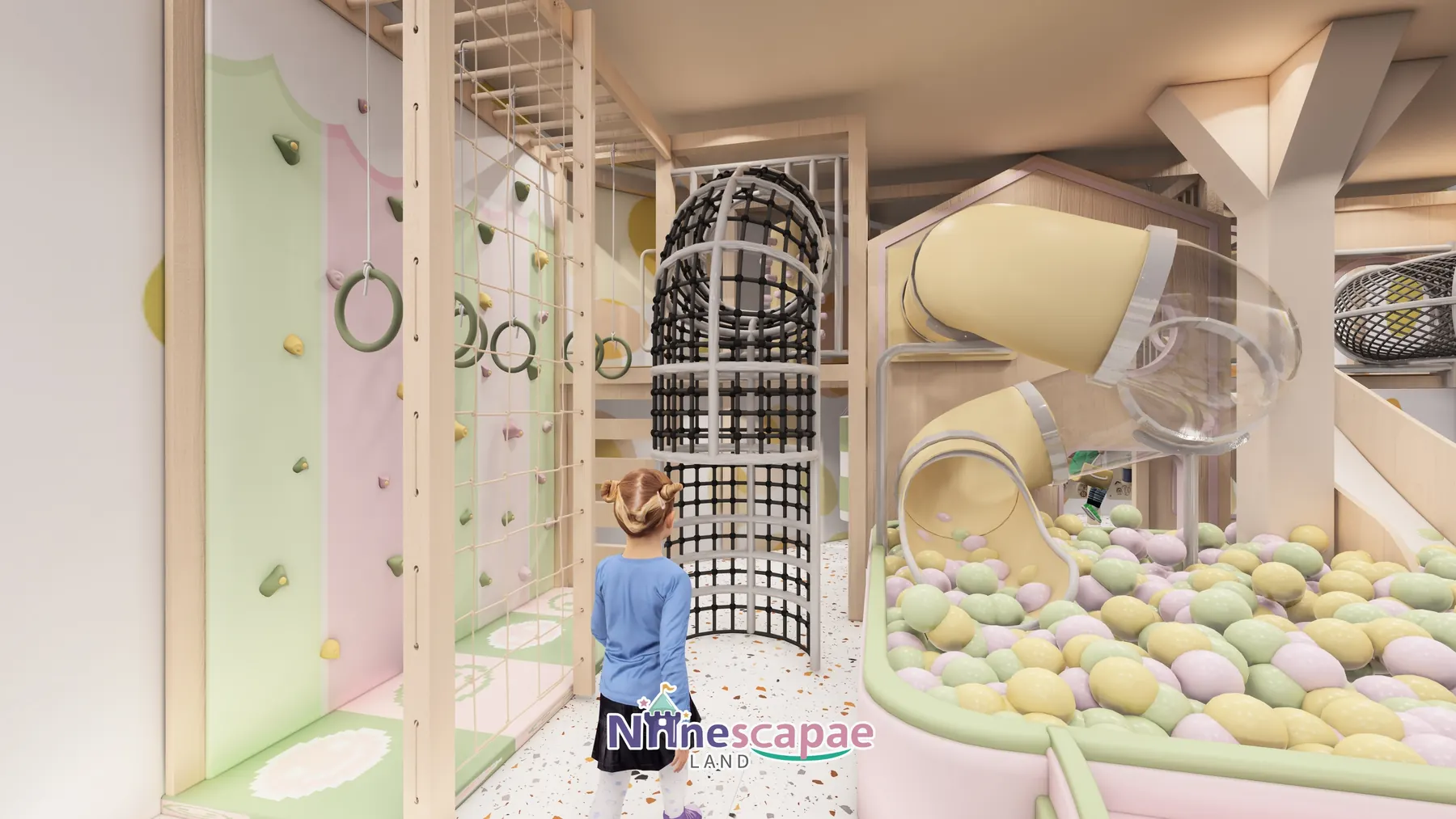 112 m m2 Soft Play Centre in Latvia - NinescapeLand indoor playground project
