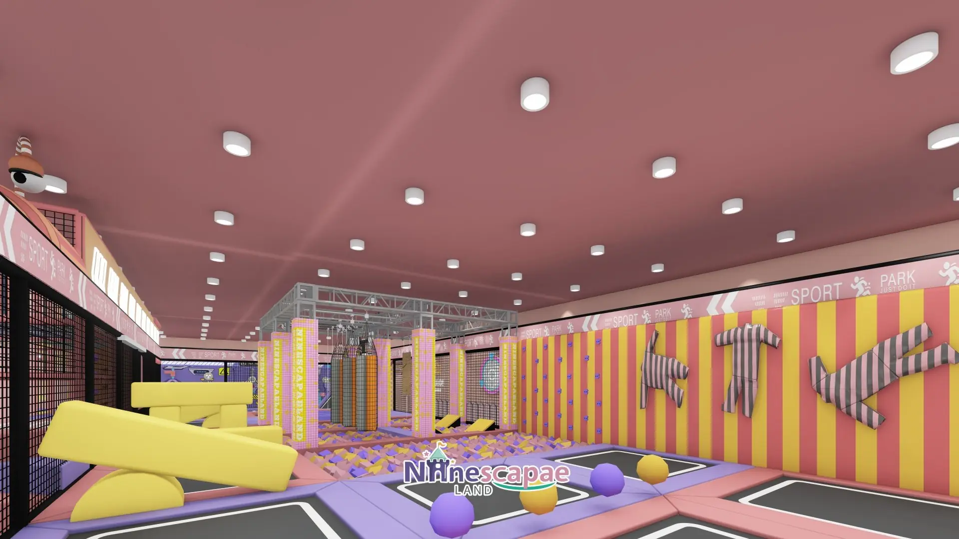 Indoor playground project in Canada, 1,300 m²