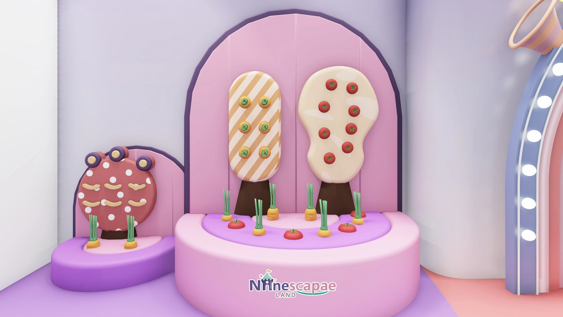 China (Guangdong) - Ice-cream photo wall with oversized dessert props