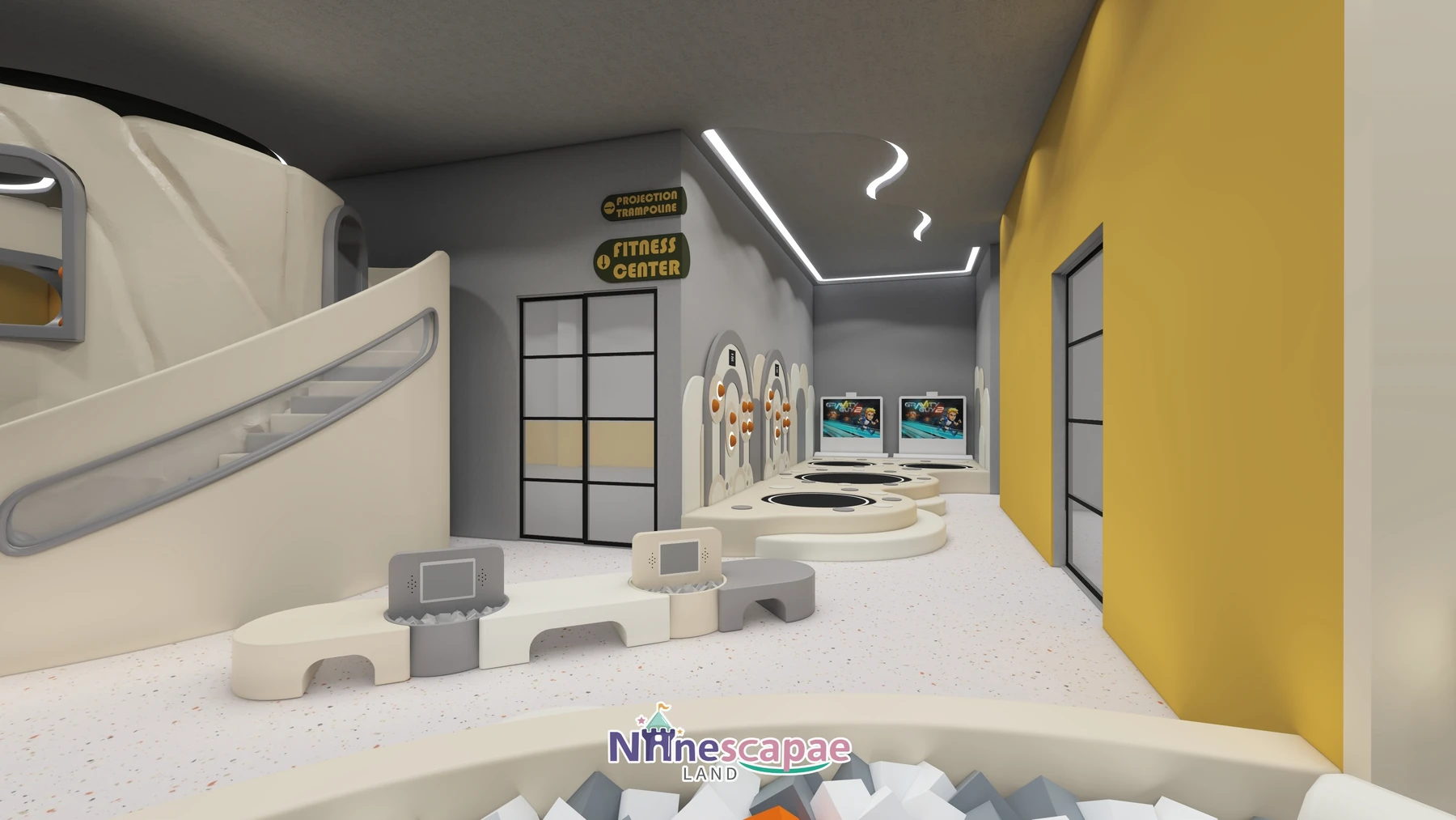 285 m m2 Soft Play Centre in Thailand - NinescapeLand indoor playground project