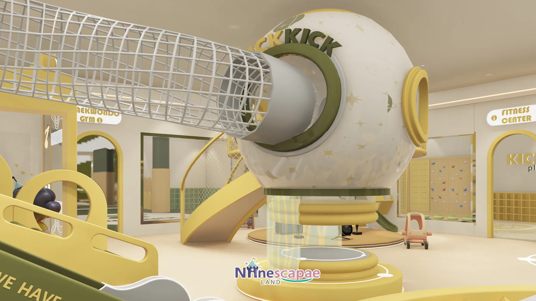 Thailand - Space-capsule sphere with transparent crawl tube