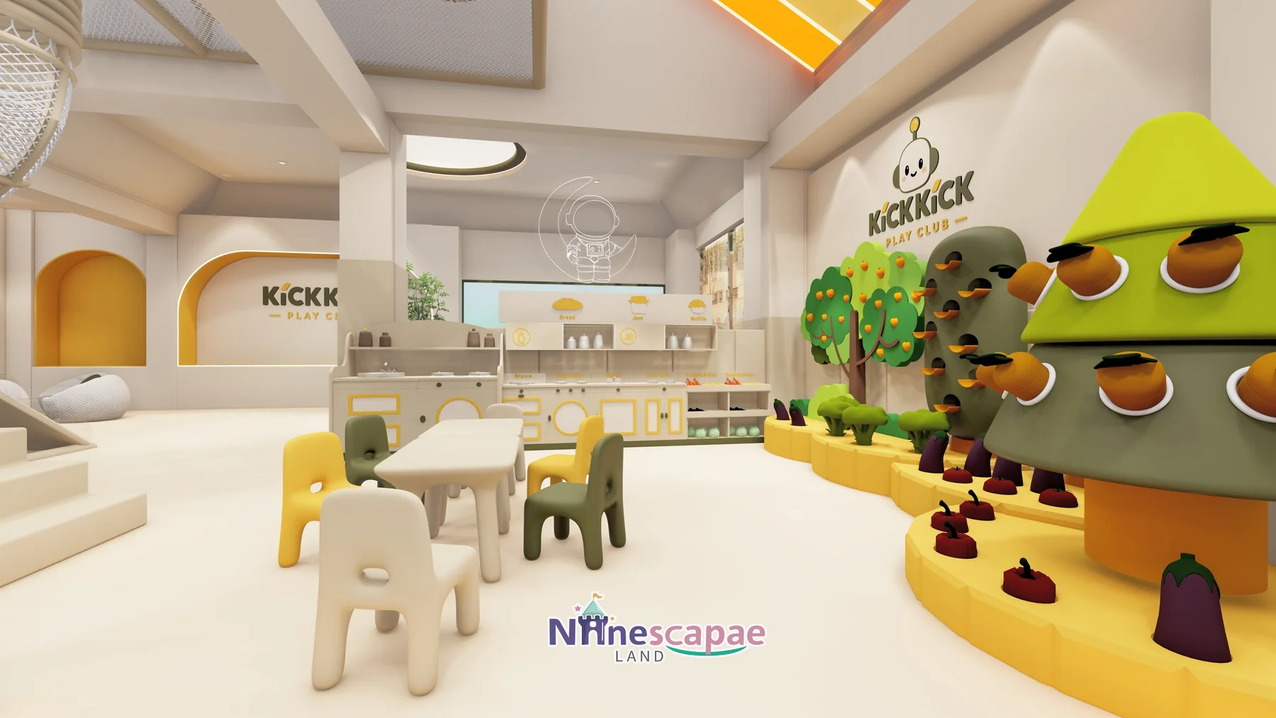 Thailand - Role-play corner and tree-shaped decor wall (second batch)