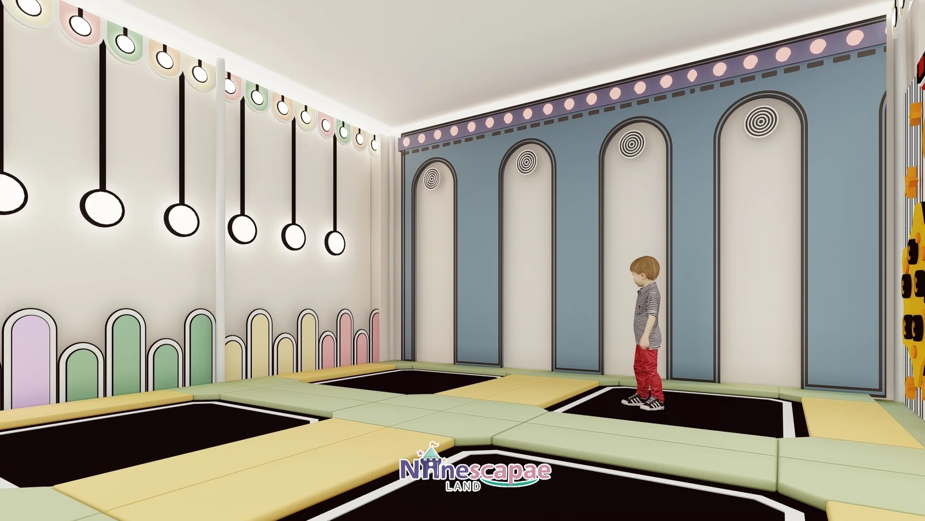 400 m m2 Family Play Centre in Moldova - NinescapeLand indoor playground project