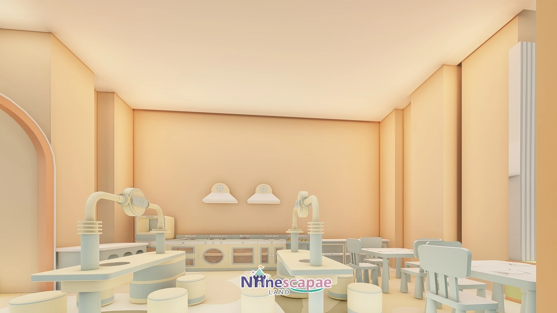 China (Ningbo) - Kitchen role-play house with play counters