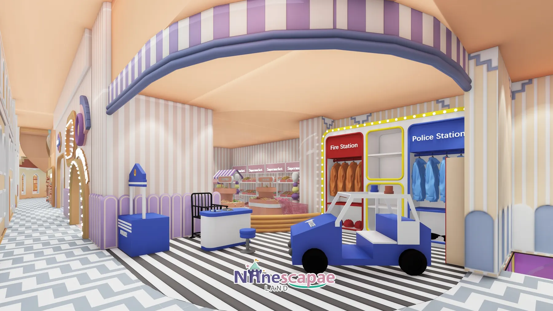 420㎡ Indoor Playground in Ningbo, China indoor playground Ningbo 8 China (Ningbo) - Fire Station and Police Station role-play facades