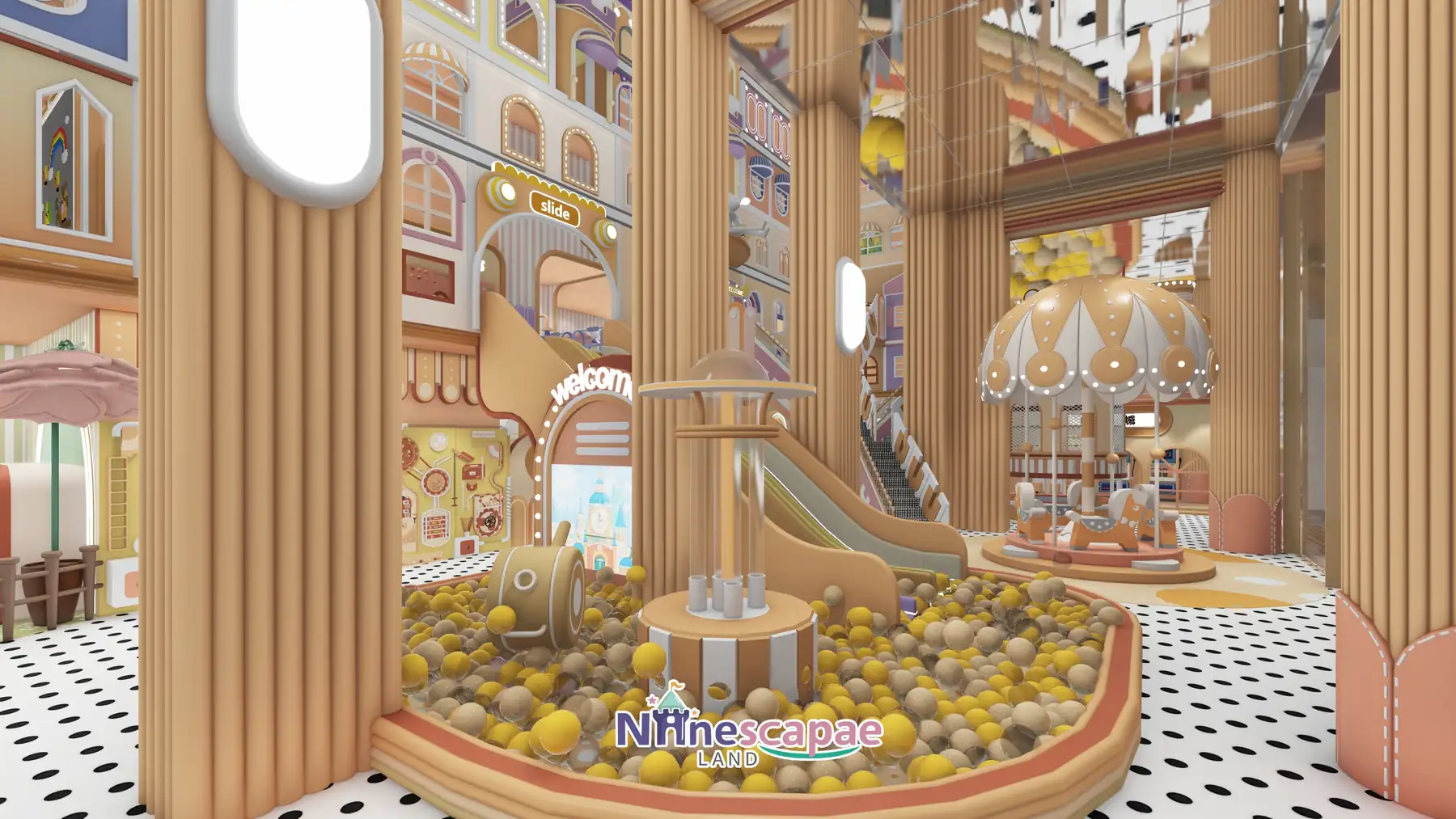 420 m² Candy-Town Family Playground in Ningbo, China