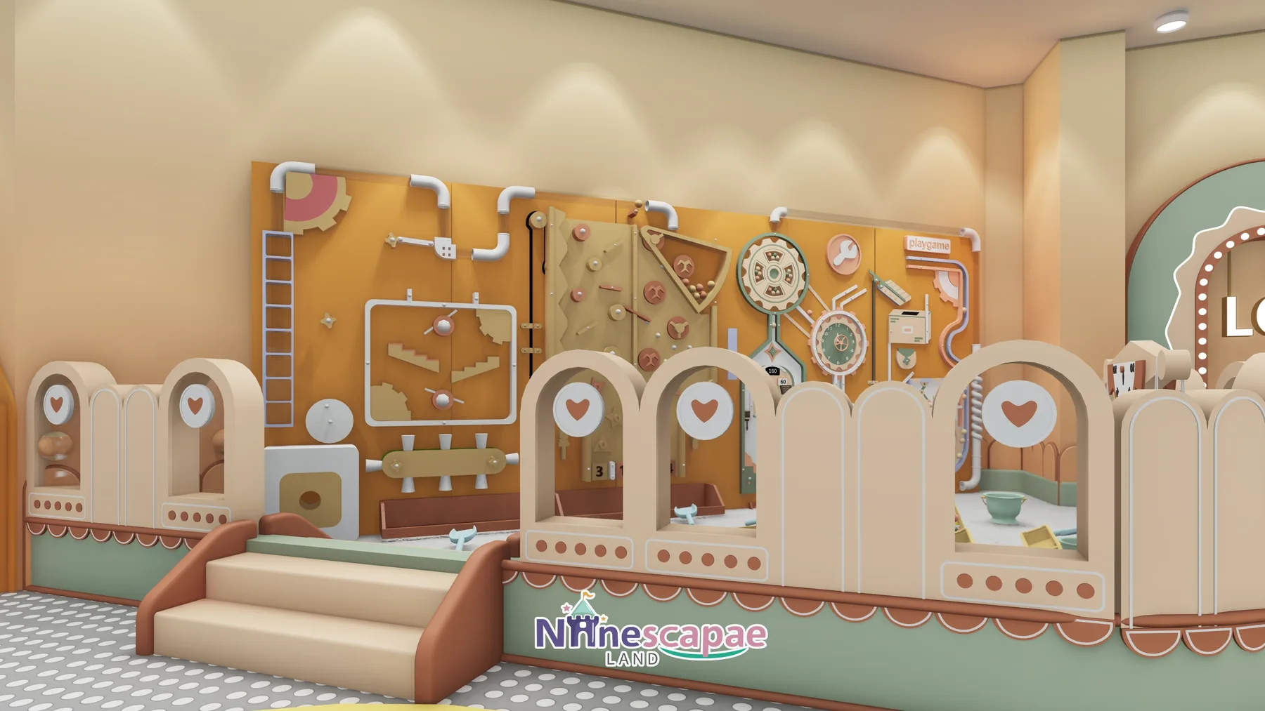 Romania - Trampoline platform with the cookie-donut wall