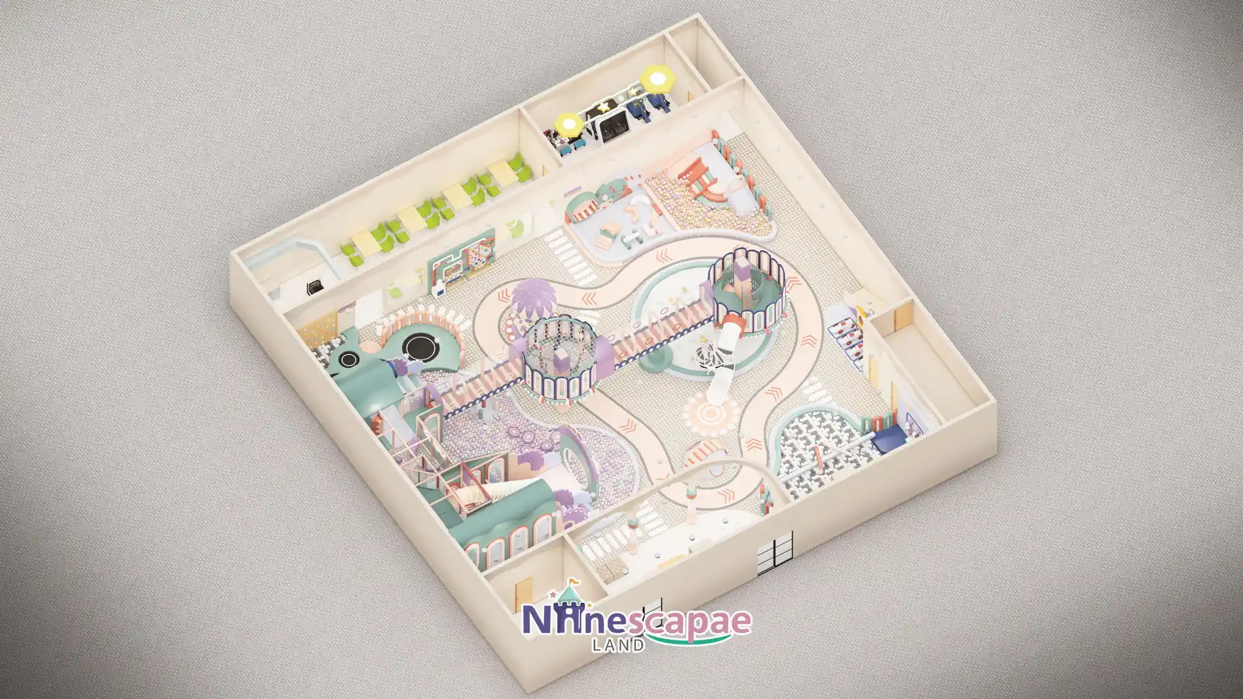 1300㎡ Indoor Playground Project in Canada indoor playground Canada 29 523 m² Family Play Centre in the USA