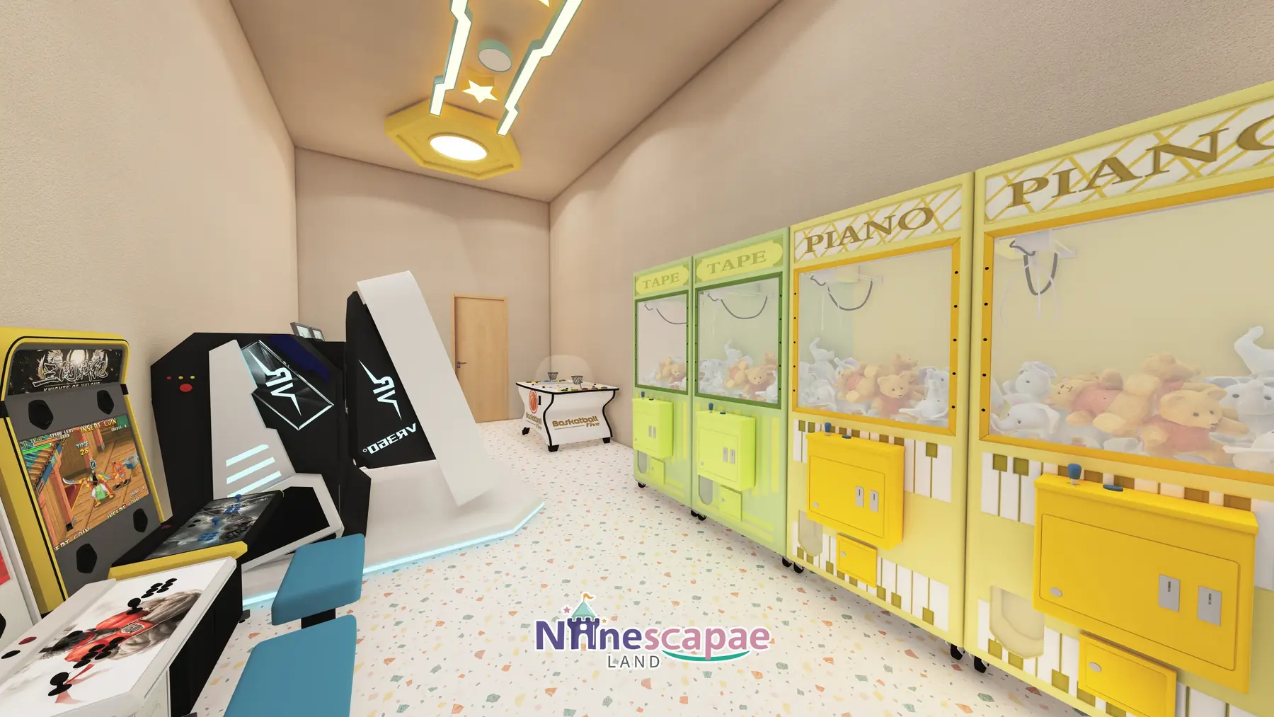 523 m m2 Family Play Centre in USA - NinescapeLand indoor playground project