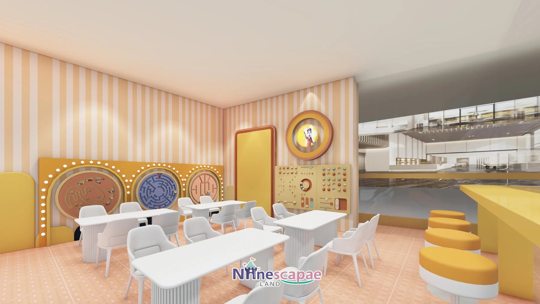 74 m m2 Role-Play Centre in Malta - NinescapeLand indoor playground project