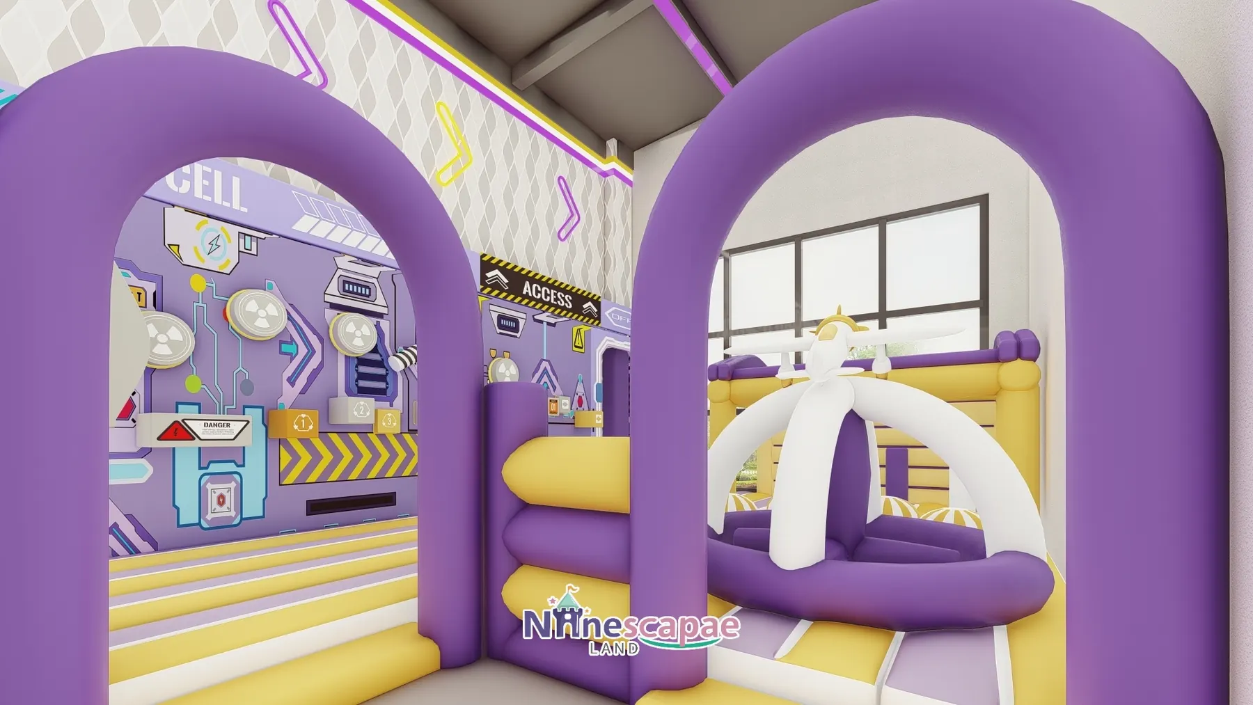 800㎡ Indoor Adventure Park in Portugal adventure park Portugal 11 Portugal - Inflatable castle and helicopter attraction