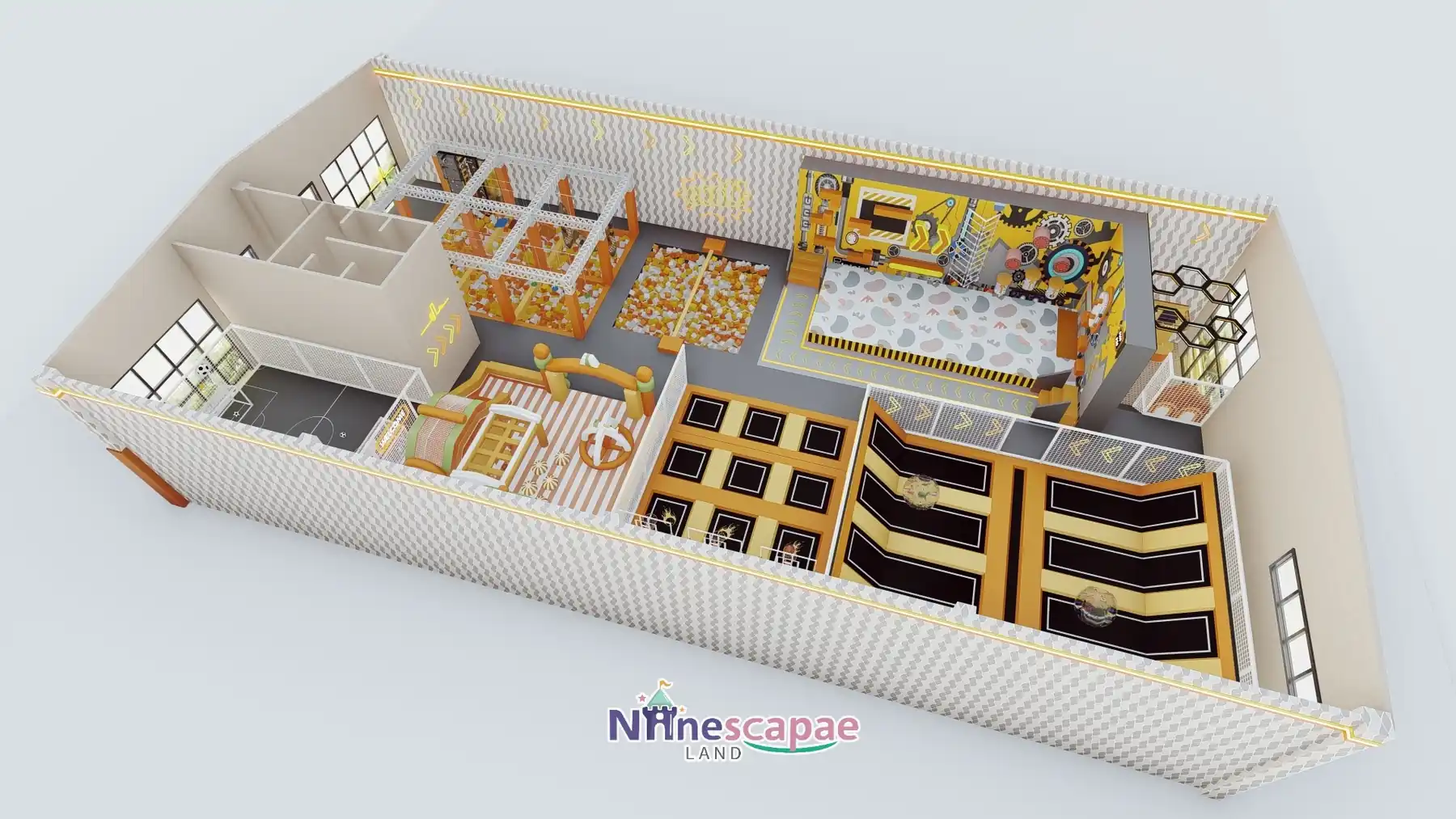 Portugal - Axonometric view of the full arena