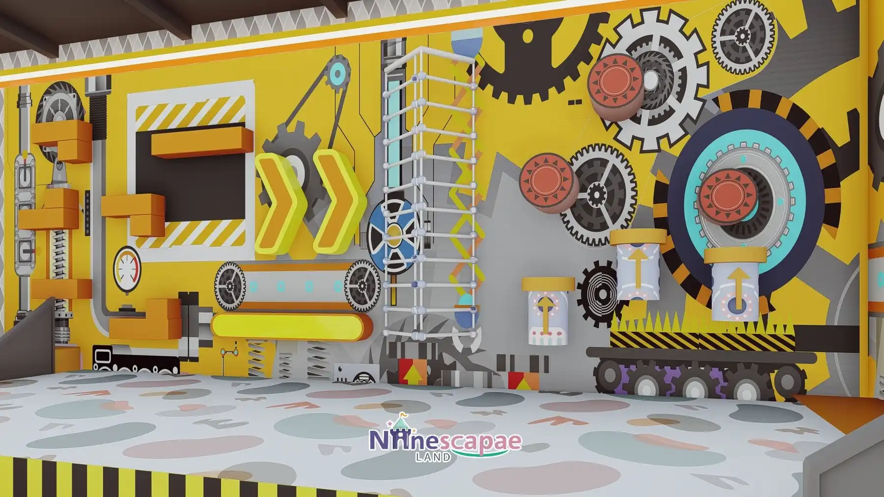 800 m m2 Indoor Sports Arena in Portugal - NinescapeLand indoor playground project