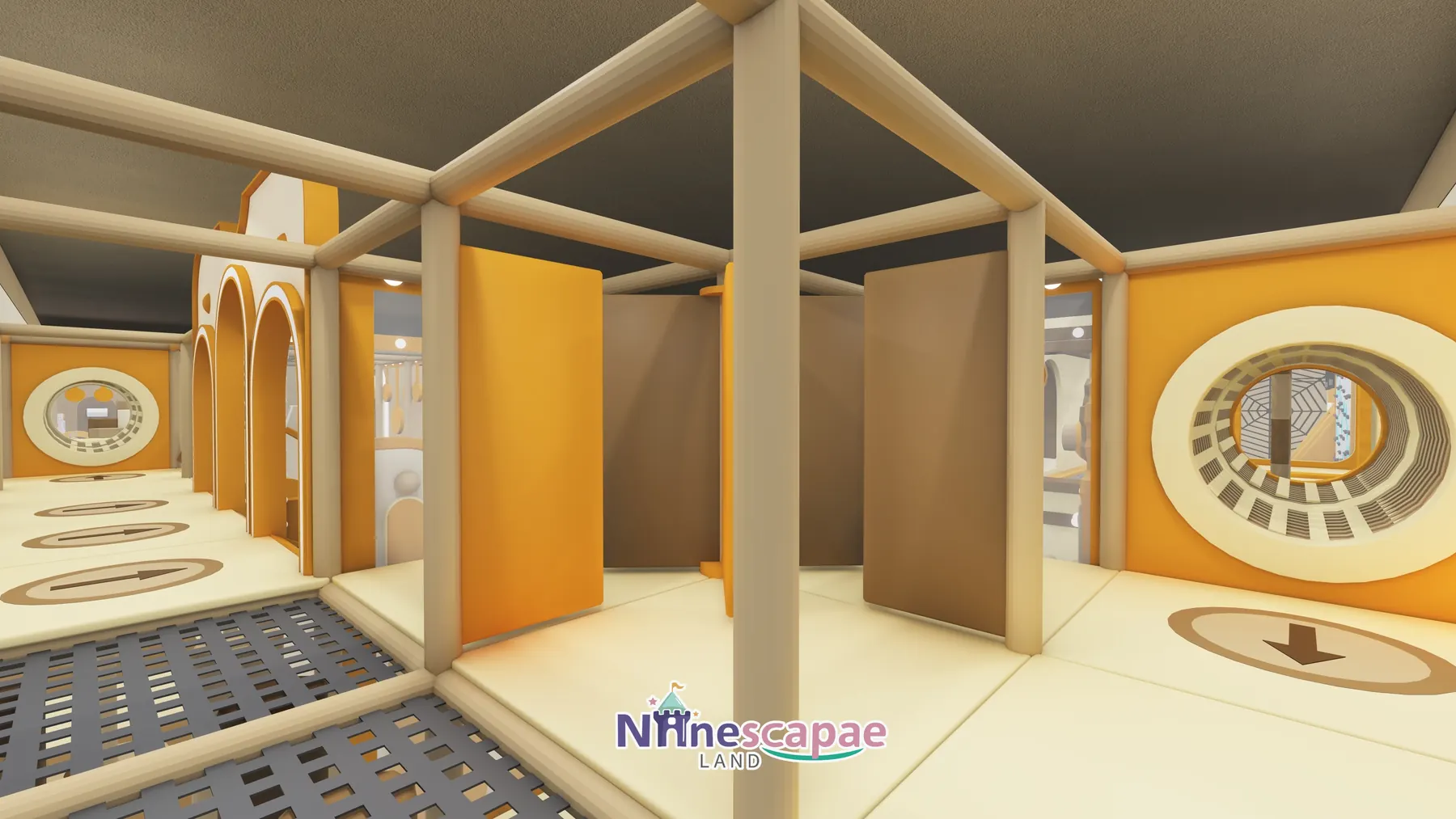 China (Gansu) - Rotating-panel maze on the multi-level platform
