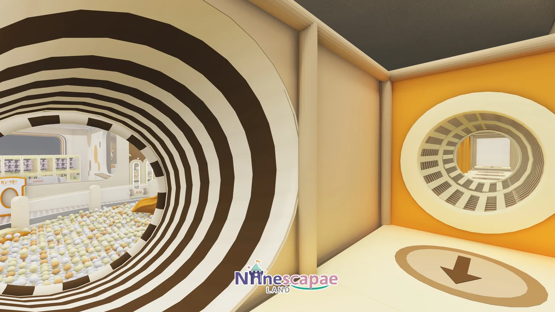 914 m m2 Ninja Park in China (Gansu) - NinescapeLand indoor playground project
