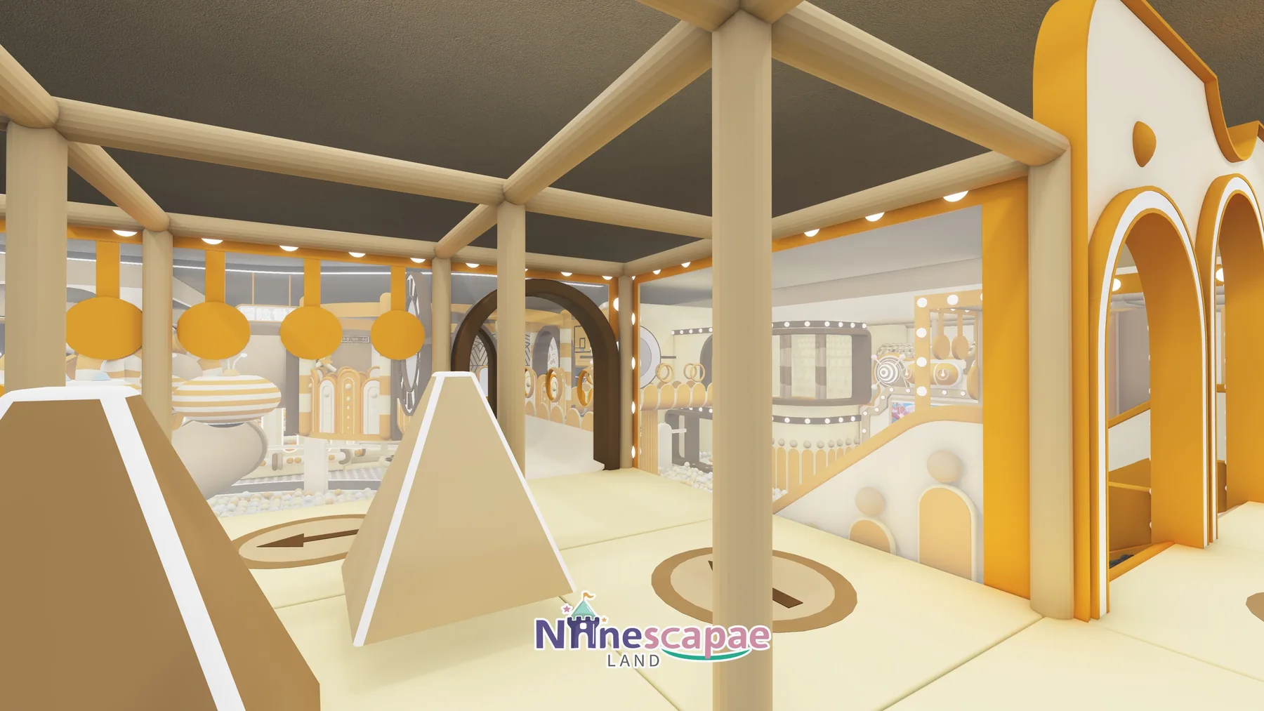 Gansu 914sqm ninja park - climbing platform and soft pyramid obstacles