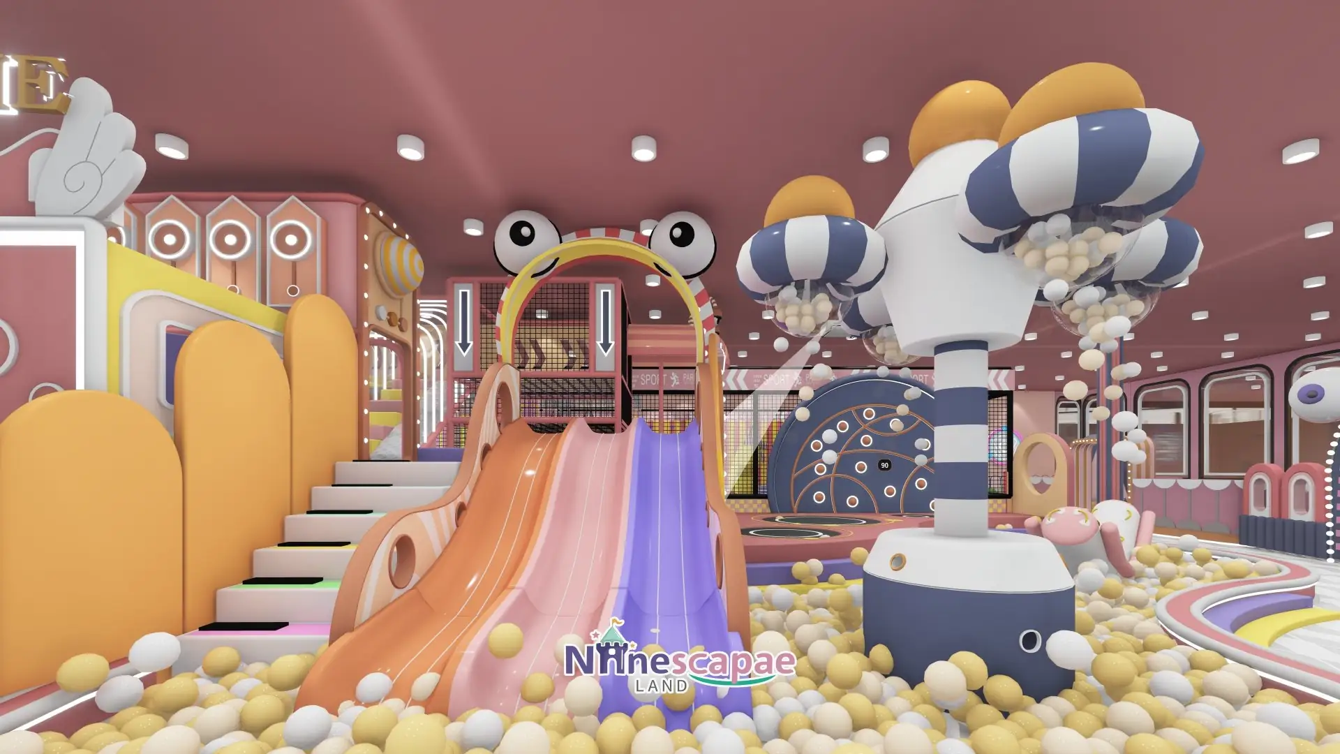 Indoor Playground vs Trampoline Park: Floor Area, Ceiling Height & Equipment Cost Indoor Playground vs Trampoline Park 3 1,300㎡ Canada product