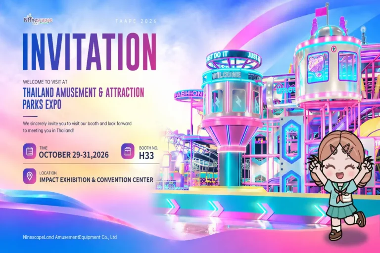 NINESCAPELAND booth H33 at TAAPE 2026 Thailand amusement expo