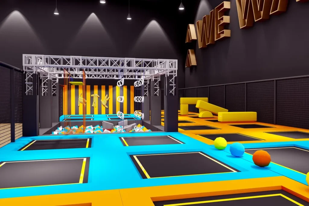 trampoline-park-ninja-course